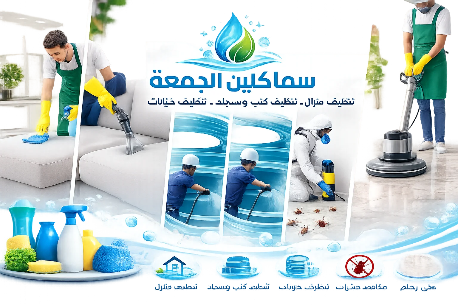 غسيل سجاد المجمعة بأحدث الأجهزة